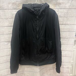 LULULEMON Men’s Insulated Black Jacket with Hood Size Medium Pit